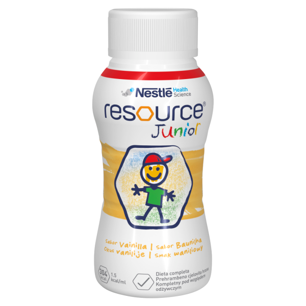 Nestle RESOURCE Junior preparat odżywczy WANILIA 4x200 ml