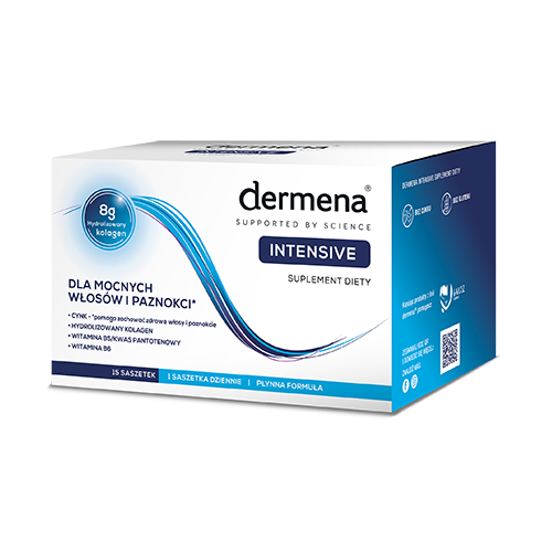 Dermena Intensive na mocne włosy i paznokcie 15 saszetek po 20 ml