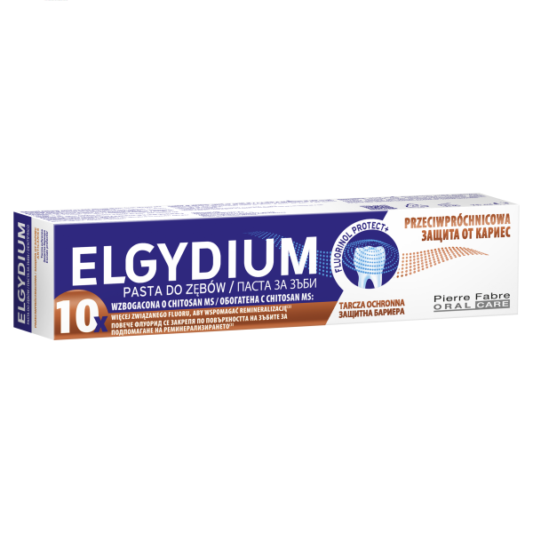 Elgydium Pasta do zębów przeciwpróchnicowa z Kompleksem Fluorinol Protect+ 75ml