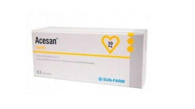 Acesan 30mg przeciw udarom zatorom  63 tabl.