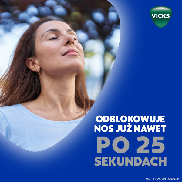 Aerozol do nosa Nasivin Vicks Classic na zatkany nos, katar, 10 ml