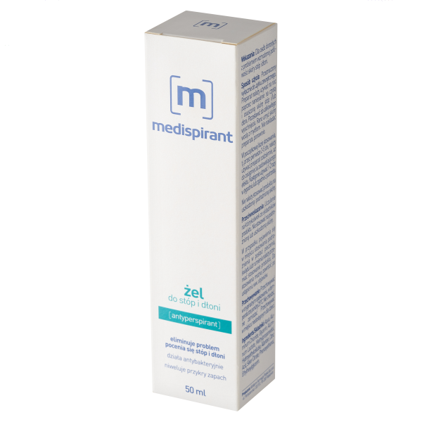 Medispirant Antyperspirant żel do stóp i dłoni 50 ml