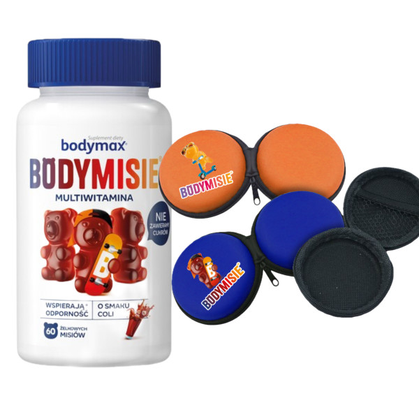 Bodymax Bodymisie o smaku coli żelki bez cukru 60 sztuk + portfelik GRATIS