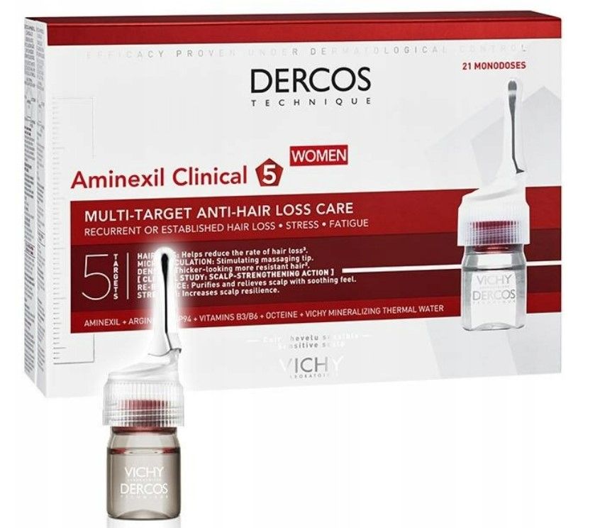 VICHY DERCOS AMINEXIL CLINICAL 5 damski 21 ampułek
