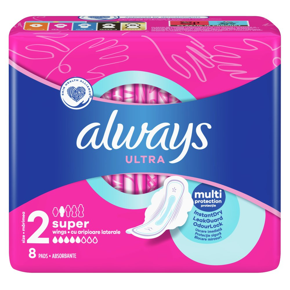 Podpaski ALWAYS  2 Ultra Super Plus 8 szt.