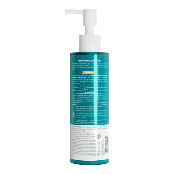 Oillan Repair Kremowa emulsja do mycia twarzy dla skóry wrażliwej i bardzo suchej 200 ml