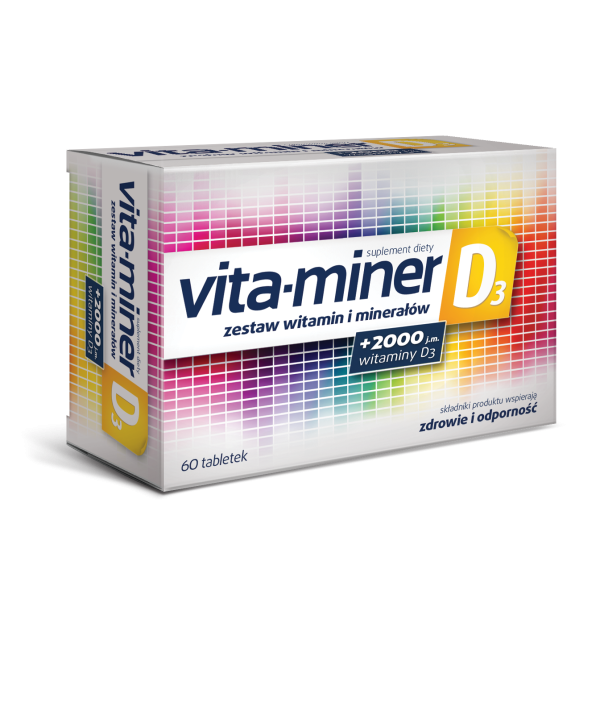Acti Vita-miner D3 zestaw witamin i minerałów 60 tabletek