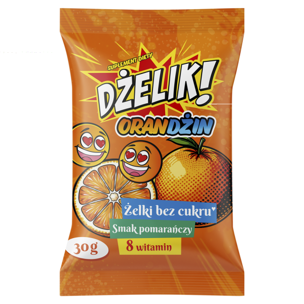 Dżelik! Orandżin Żelki bez cukru smak pomarańczy 30 g