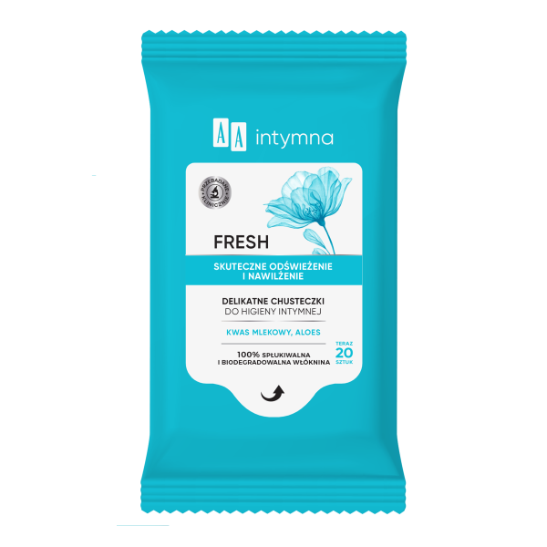 AA Intymna Chusteczki do higieny intymnej Fresh 20 sztuk