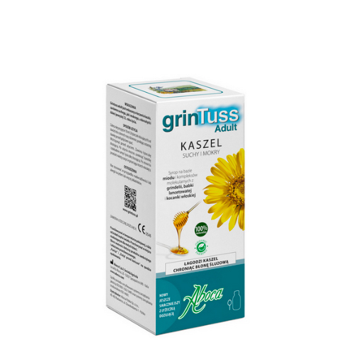 GrinTuss Syrop dla dorosłych kaszel suchy i mokry 12 ml