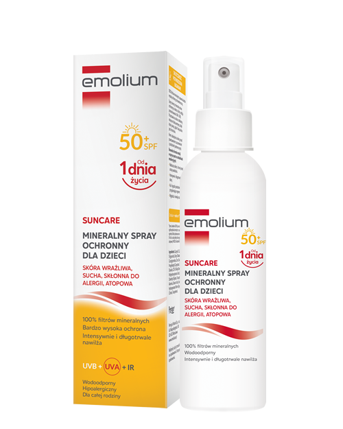 EMOLIUM SUNCARE SPF50+ Mineralny Spray ochronny 100ml
