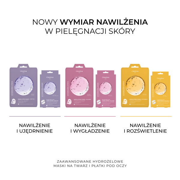 L'biotica PGA Hydro Fusion Hydrożelowa maska do twarzy z witaminą C 1 szt.