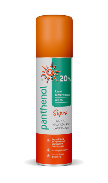 Panthenol 20% Supra pianka nawilżająco – łagodząca na oparzenia 150 ml