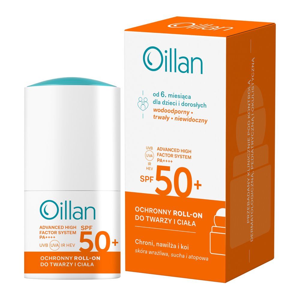 Oillan Roll-on SUN SPF 50+ dla dzieci i dorosłych 50ml