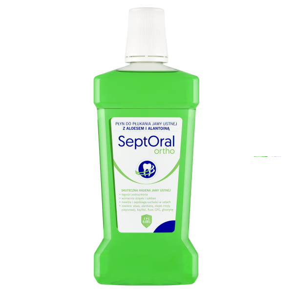 SeptOral Ortho płyn do płukania jamy ustnej z aloesem i alantoiną  500 ml