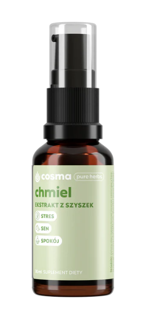 Cosma Pure Herbs Chmiel ekstrakt z szyszek na stres sen spokój 30 ml