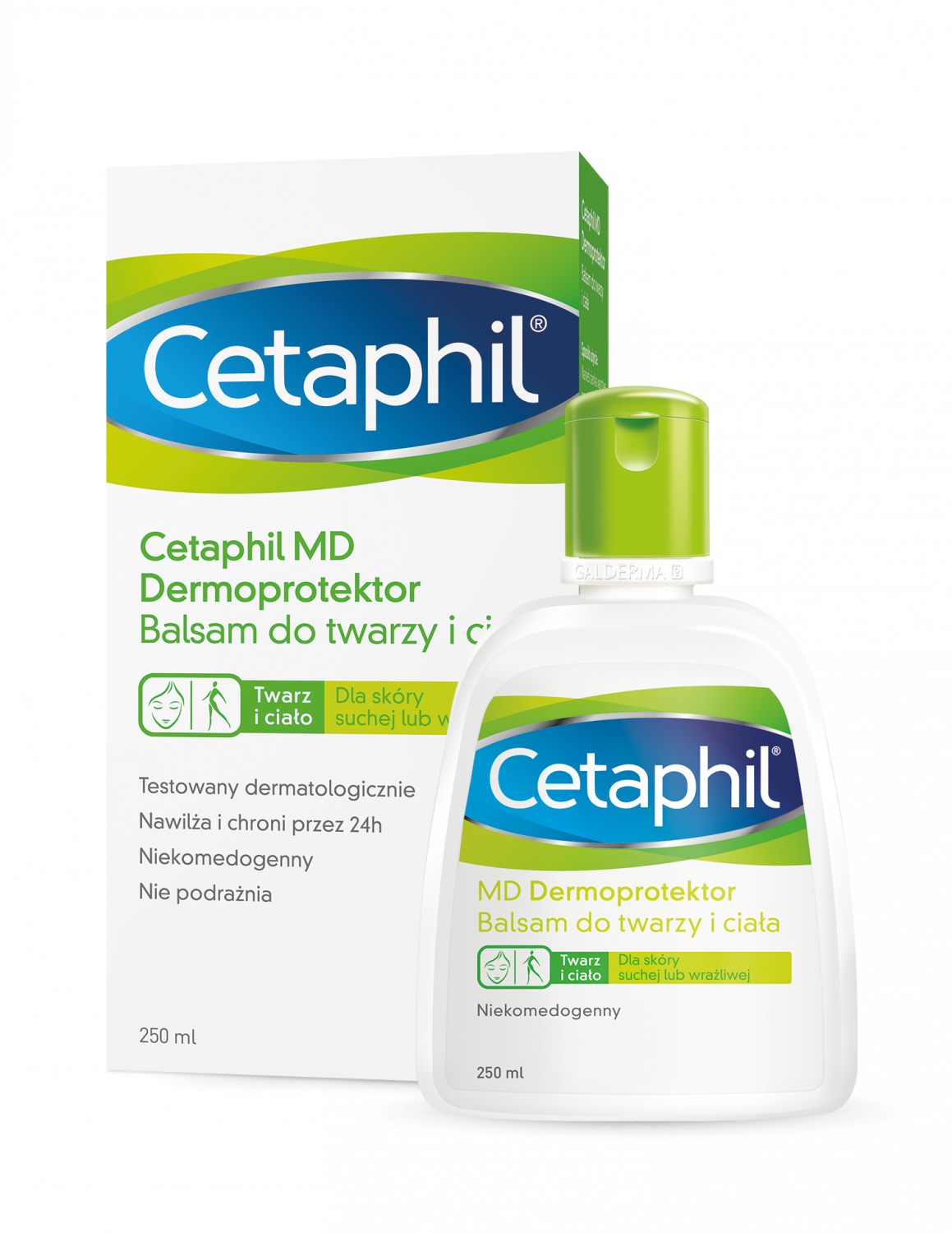 CETAPHIL MD DERMOPROTEKTOR Balsam nawilżający do twarzy i ciała 250 ml