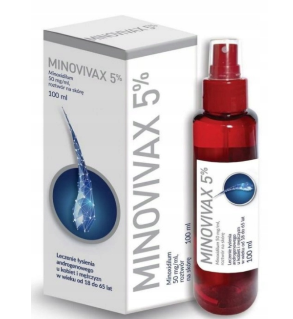 Minovivax 5% roztwór na skórę 0,05g/ml łysienie androgenowe 100 ml