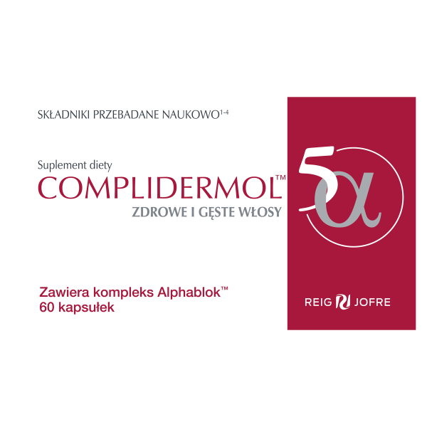 Complidermol 5 alfa, zdrowe i gęste włosy 60 kapsułek