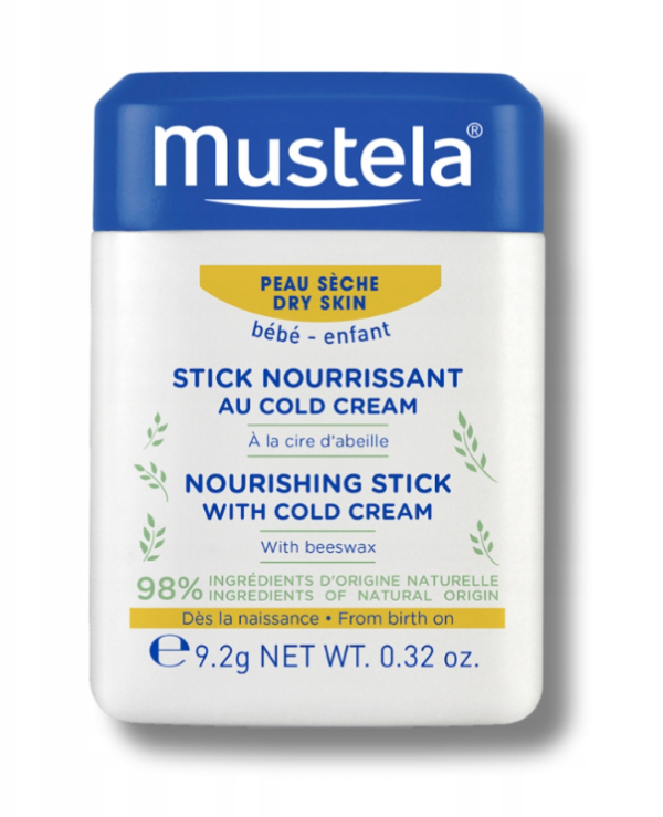 Mustela Bebe Enfant sztyft ochronny z Cold Cream 9.2 g już od 1. dnia życia