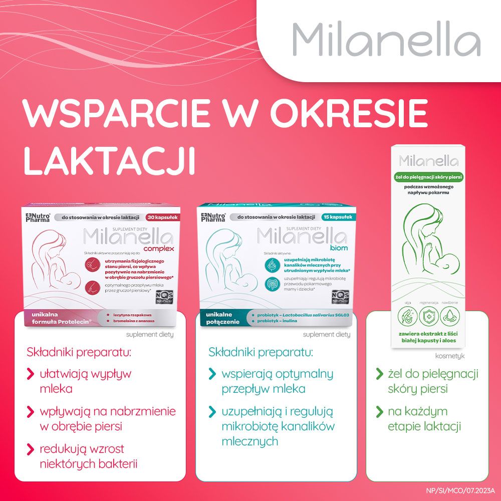 Milanella Complex - wsparcie laktacji 30 kapsułek