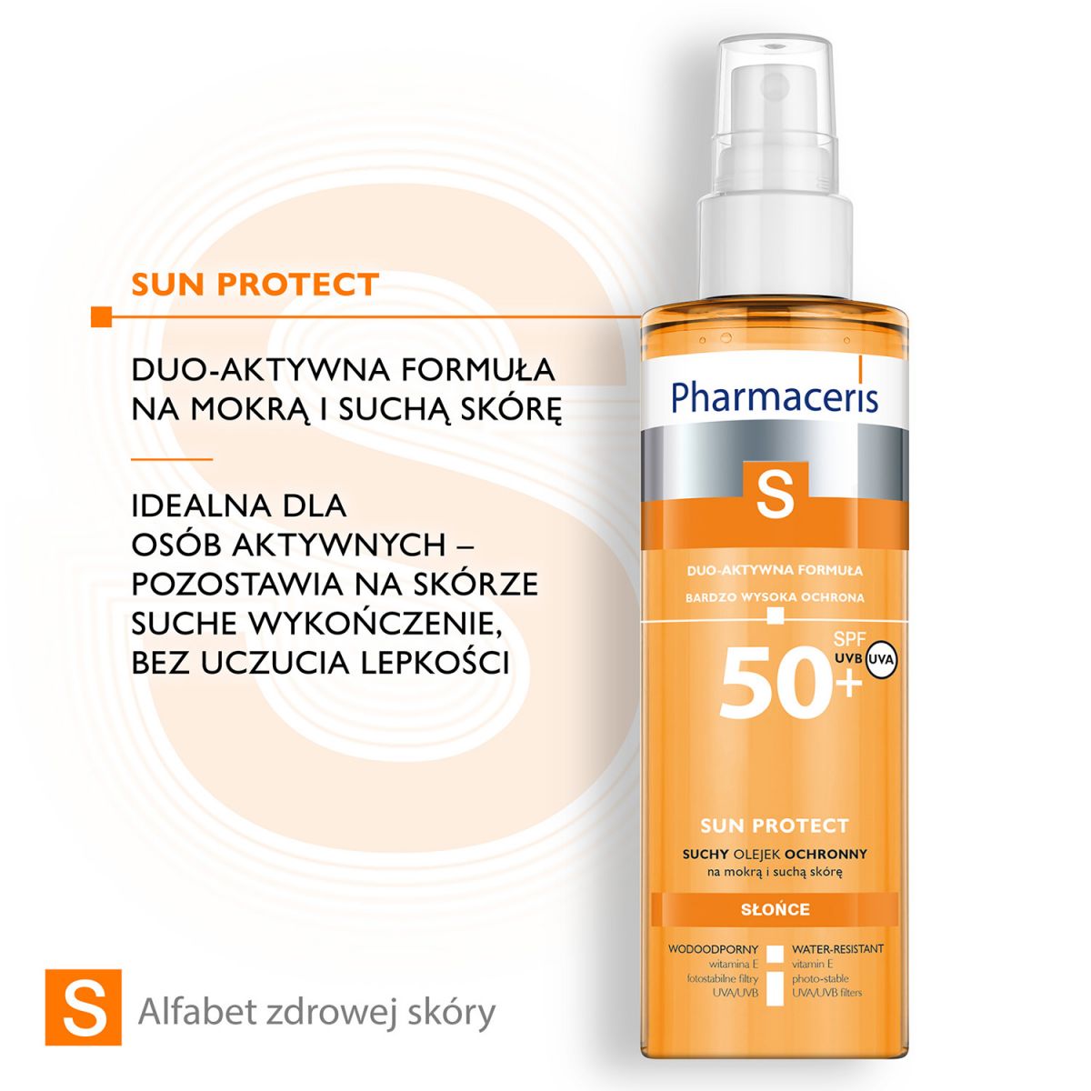 Pharmaceris S SUN PROTECT Suchy olejek do ciała  SPF 50+