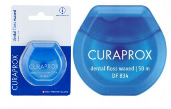 CURAPROX  DF 834 Nić dentystyczna woskowana 50 ml