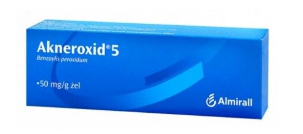 Akneroxid 5% żel na trądzik pospolity 50g