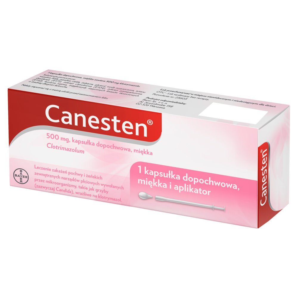 CANESTEN 1 kapsułka dopochwowa z aplikatorem
