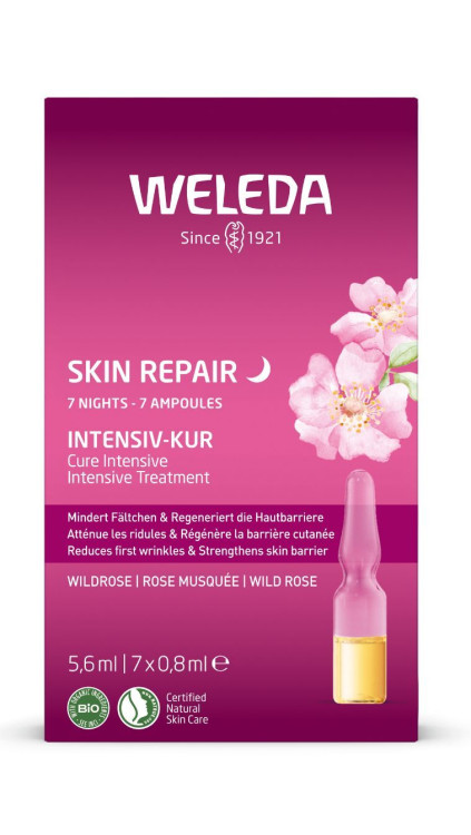 WELEDA SKIN REPAIR Intensywna kuracja z dziką różą 7 ampułek