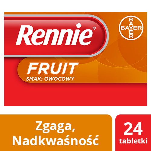 Rennie Fruit x 24 tabl.do ssania