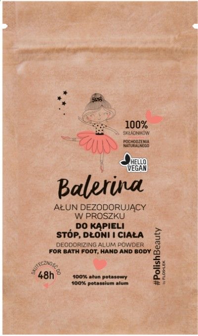 FLOS-LEK Balerina Ałun dezodorujący do kąpieli 25g