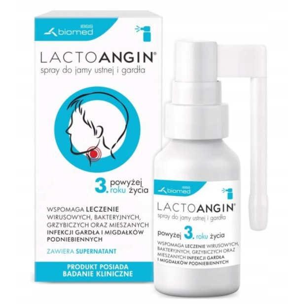 Lactoangin spray do jamy ustnej i gardła 30 g