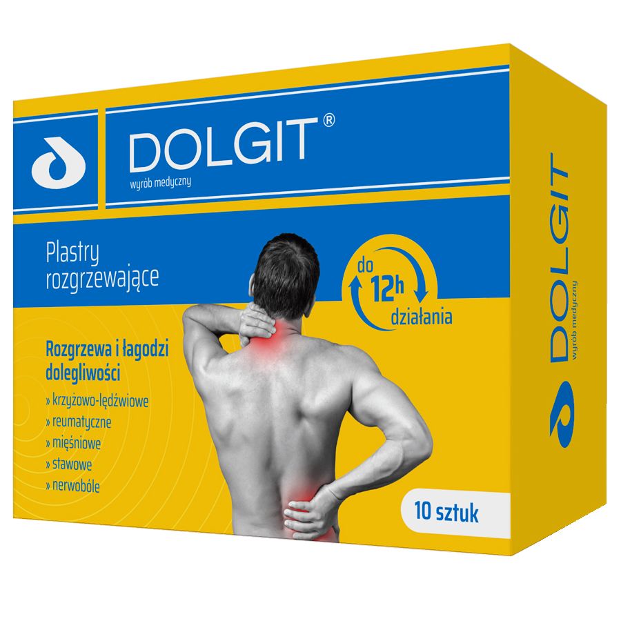 DOLGIT plastry rozgrzewające 10 sztuk