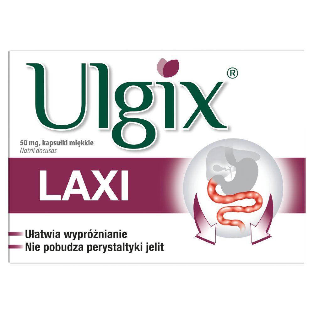 Ulgix Laxi ułatawia wypróżnianie 0,05 g 30 kaps.