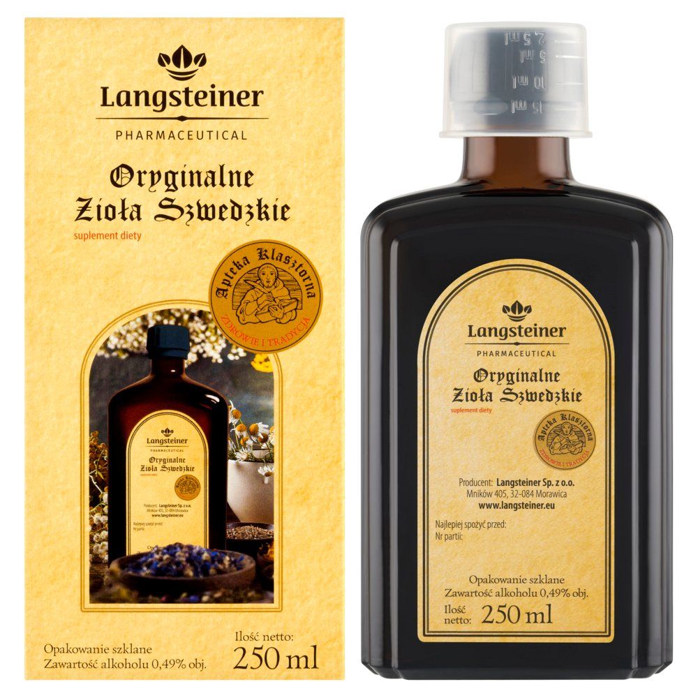 Langsteiner Oryginalne Zioła Szwedzkie płyn 250 ml