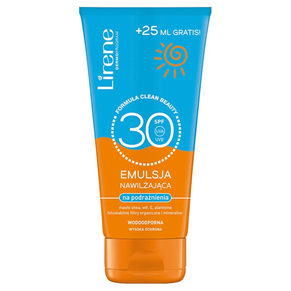 Lirene SUN Emulsja nawilżająca na podrażnienia SPF 30 175 ml