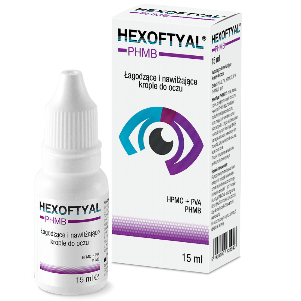 Hexoftyal PHMB krop.do oczu 15 ml