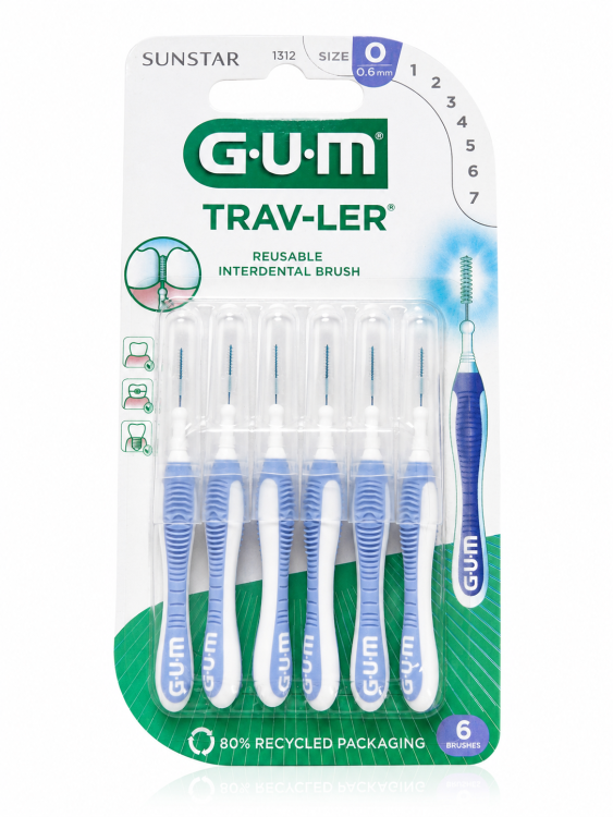 Sunstar Gum Trav-Ler szczoteczki międzyzębowe 0,6mm