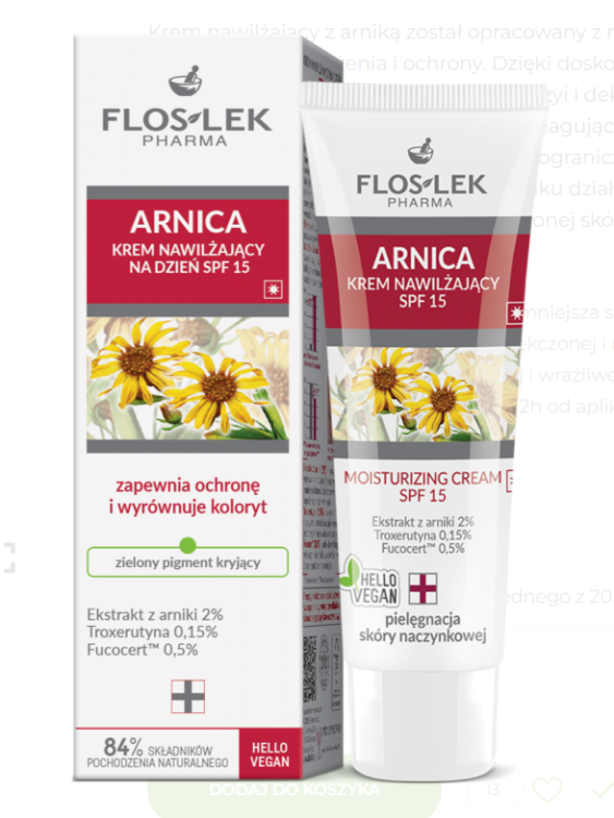 FLOS-LEK ARNICA Nawilżający Krem arnikowy 50 ml
