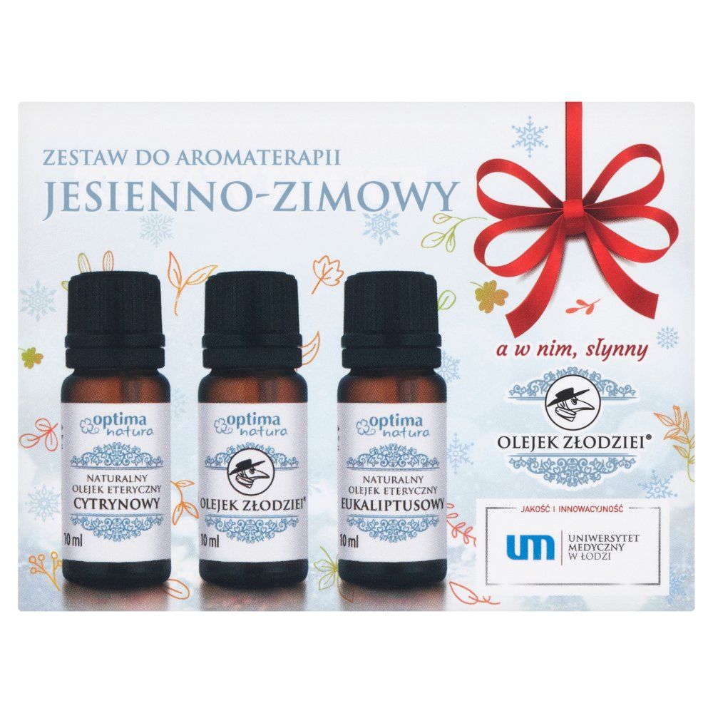 Optima Natura Zestaw Jesienno-Zimowy olejek złodziei cytrynowy i eukaliptusowy