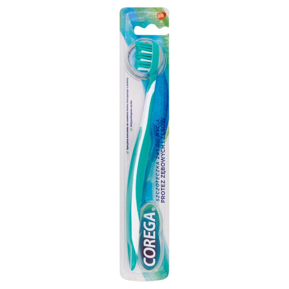 COREGA Szczoteczka 2w1 d/mycia protez zębo