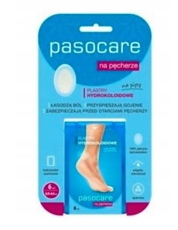 Plastry hydrokoloidowe PASOCARE na pęchęrze PASOCARE 6szt.