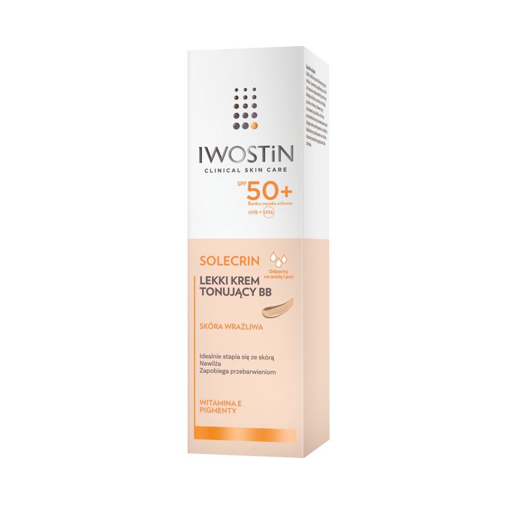 IWOSTIN SOLECRIN BB Lekki krem tonujący SPF 50+ 30 ml