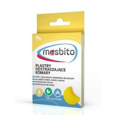 MOSBITO Plastry odstraszające komary 12 sztuk