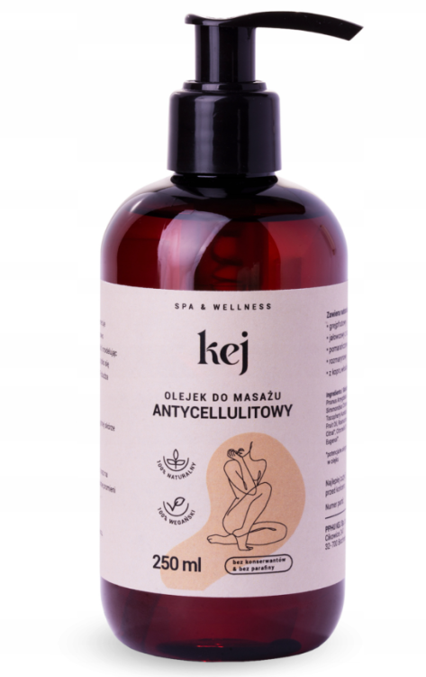 KEJ Olejek do masażu Antycelluliowy 250 ml