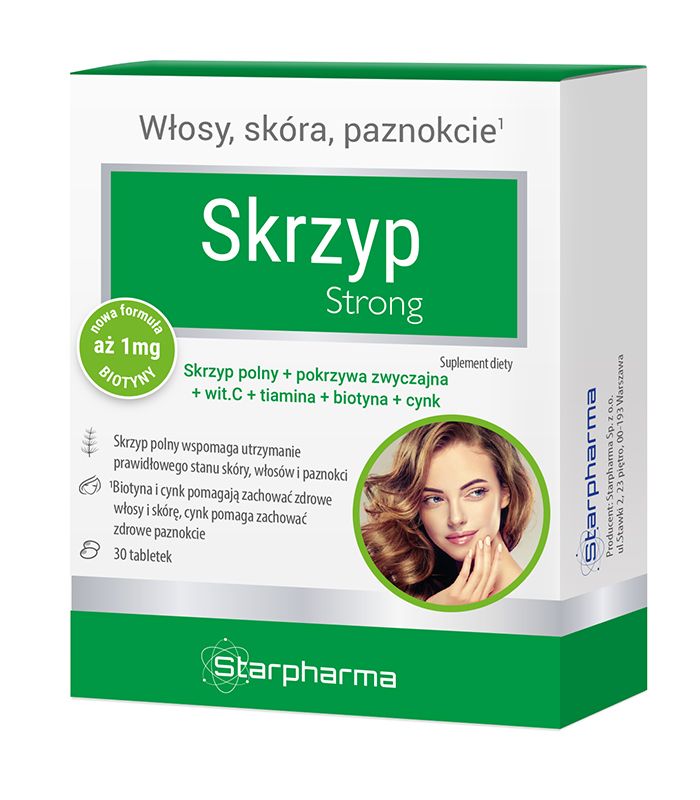 Skrzyp Strong  skór włosy i paznokcie 30 tabletek
