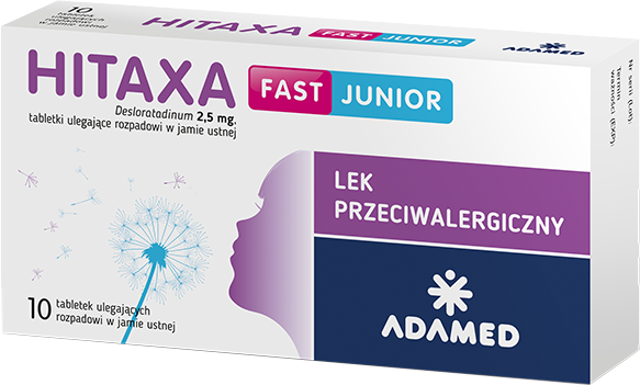 Hitaxa Fast junior 2,5mg, 10 tabletek ulegających rozpadowi w jamie ustnej