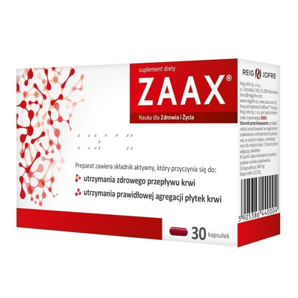 Zaax wsparcie układu krążenia  30 kapsułek