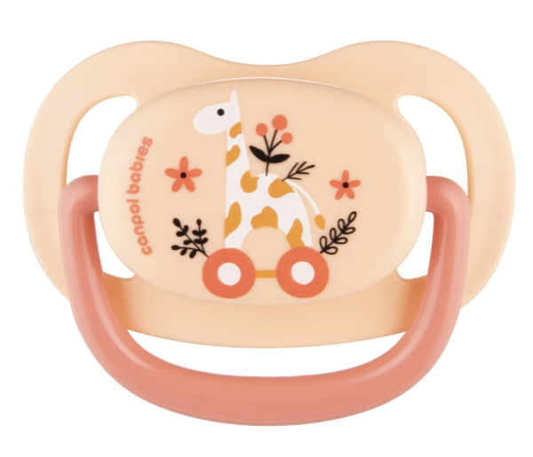 Canpol babies Smoczek uspokajający silikon 18m+ anatomiczny TOYS koral 23/258  1 sztuka